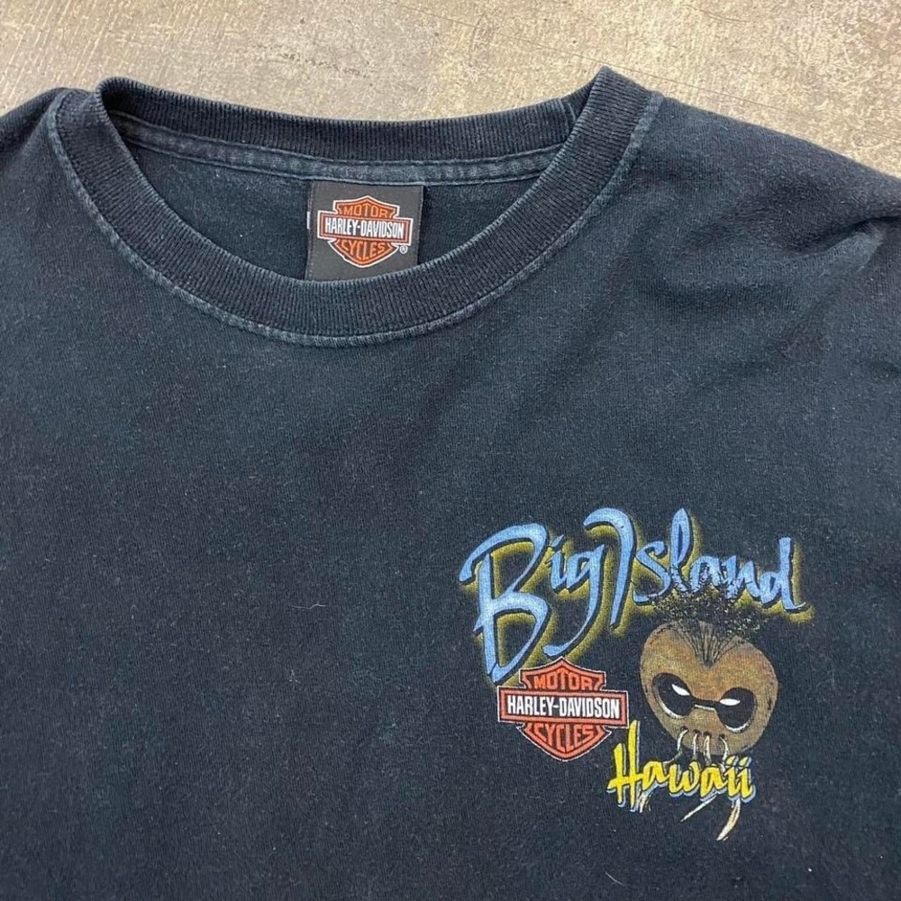 Vintage Harley Davidson Hawaii Big Island Kona 2000s Biker Longsleeve Shirt M - Picture 4 of 7